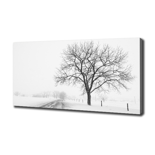 Canvas wall art Winter tree