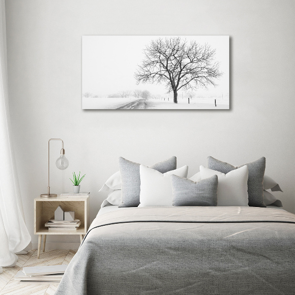 Canvas wall art Winter tree