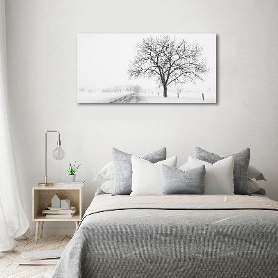 Canvas wall art Winter tree