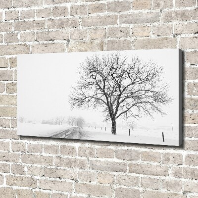 Canvas wall art Winter tree