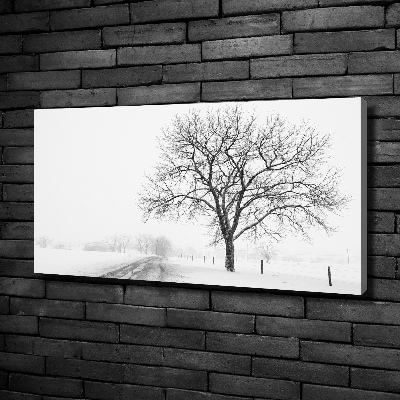 Canvas wall art Winter tree