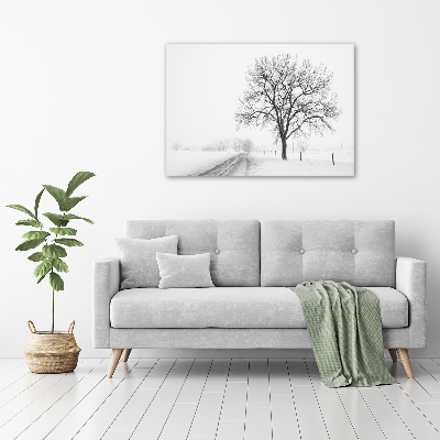 Canvas wall art Winter tree