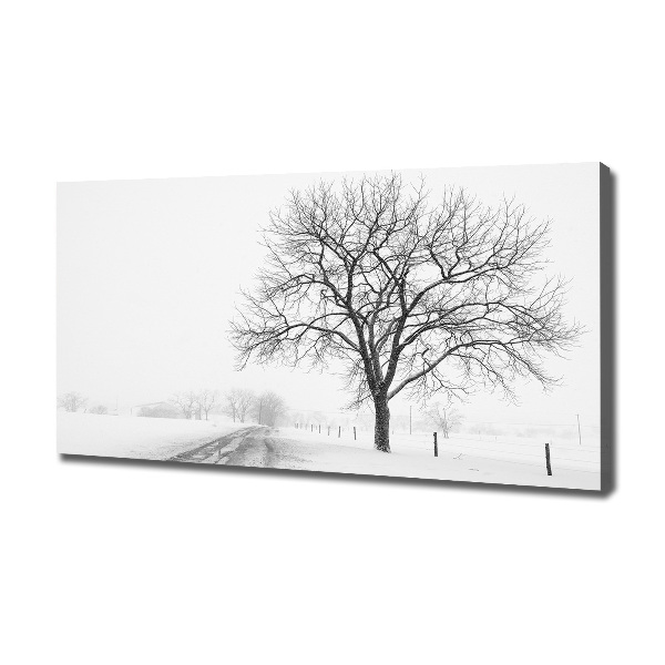 Canvas wall art Winter tree