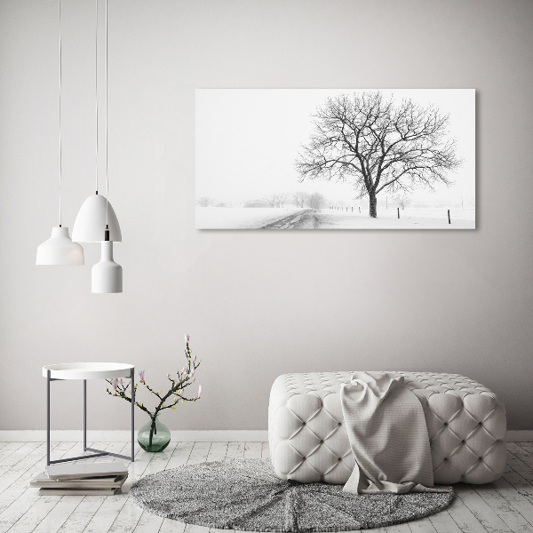 Canvas wall art Winter tree