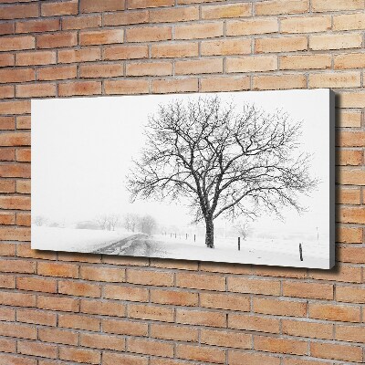 Canvas wall art Winter tree