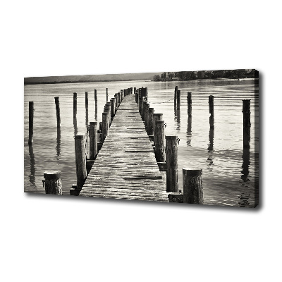 Canvas wall art Wooden pier