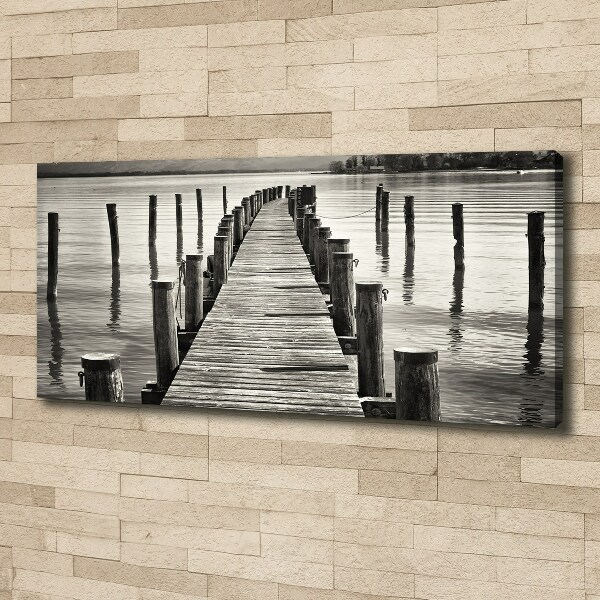 Canvas wall art Wooden pier