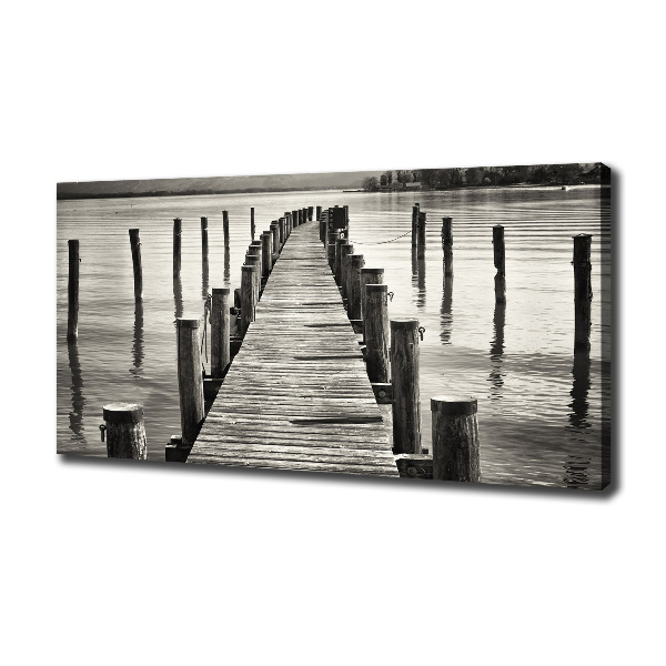 Canvas wall art Wooden pier