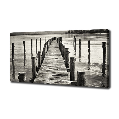 Canvas wall art Wooden pier