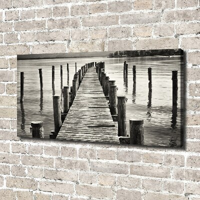 Canvas wall art Wooden pier