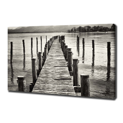 Canvas wall art Wooden pier