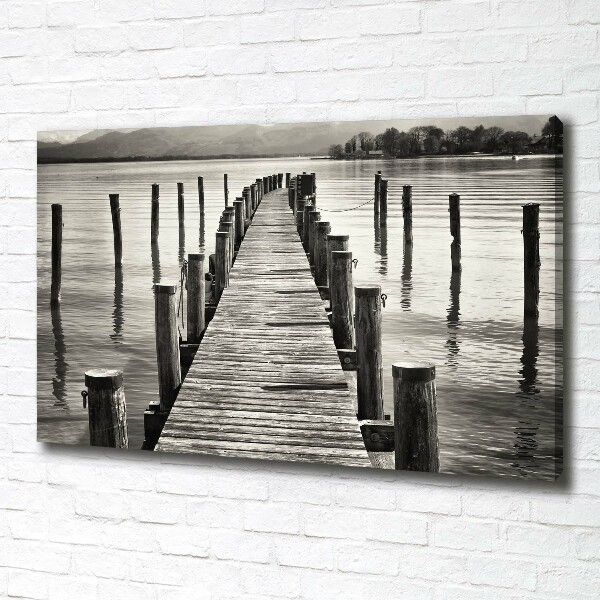 Canvas wall art Wooden pier