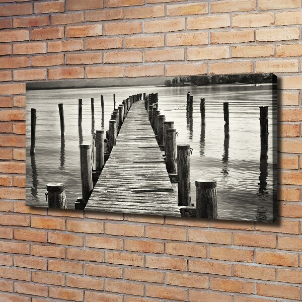 Canvas wall art Wooden pier