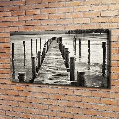 Canvas wall art Wooden pier