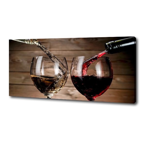 Canvas wall art Two glasses of wine