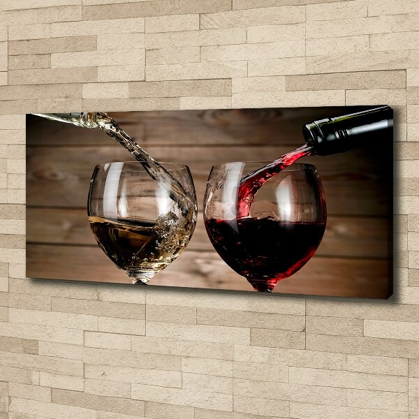 Canvas wall art Two glasses of wine