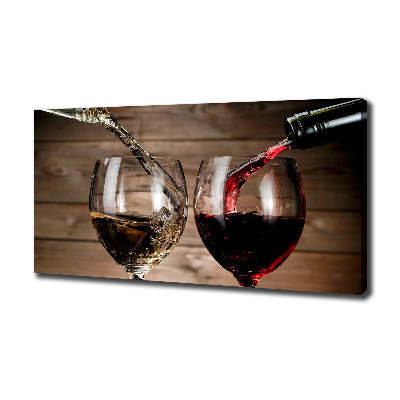 Canvas wall art Two glasses of wine