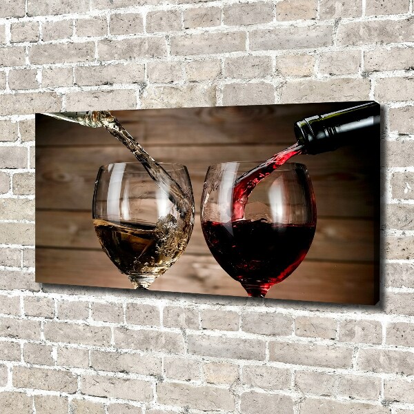 Canvas wall art Two glasses of wine