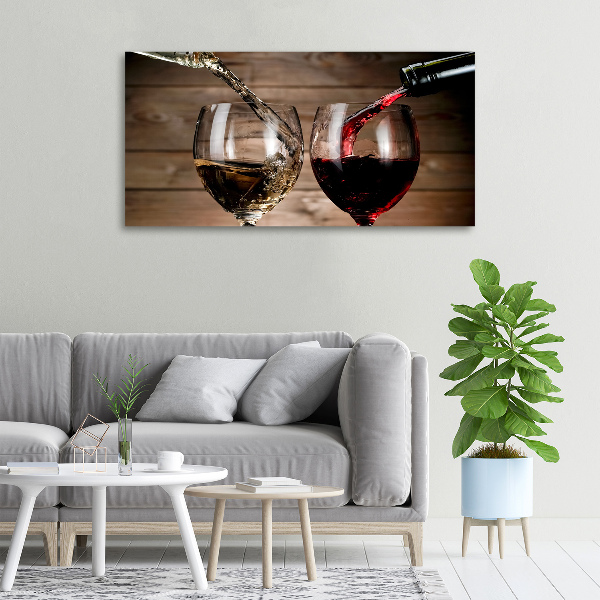 Canvas wall art Two glasses of wine