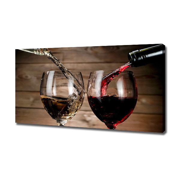 Canvas wall art Two glasses of wine