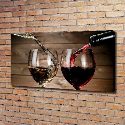 Canvas wall art Two glasses of wine