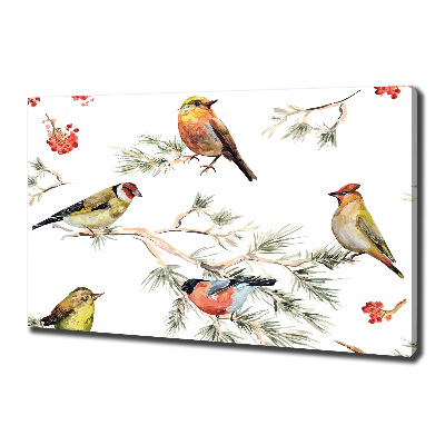 Canvas wall art Forest birds of plants