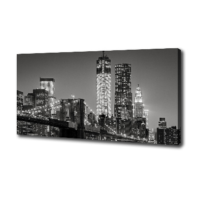 Canvas wall art Manhattan at night