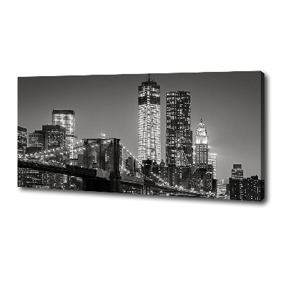 Canvas wall art Manhattan at night