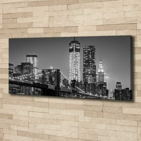 Canvas wall art Manhattan at night