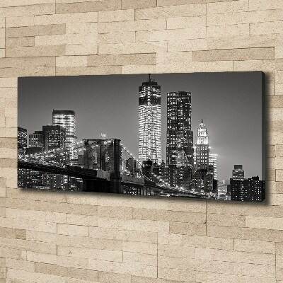 Canvas wall art Manhattan at night