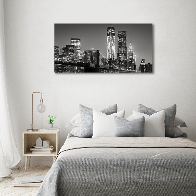 Canvas wall art Manhattan at night