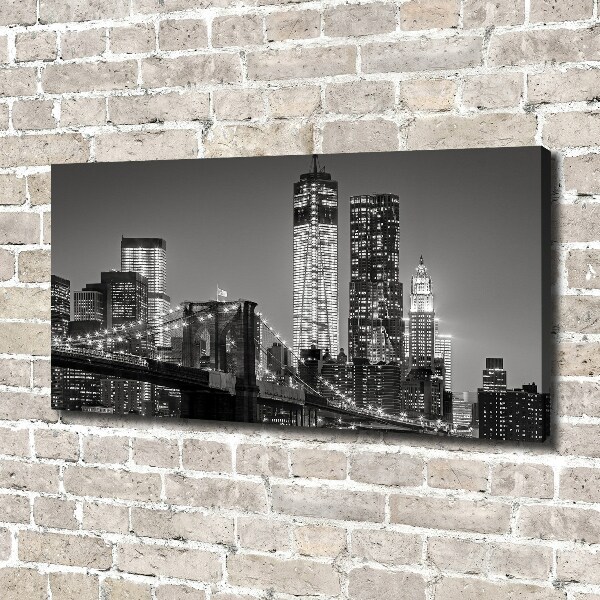 Canvas wall art Manhattan at night