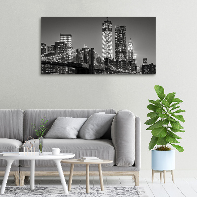 Canvas wall art Manhattan at night