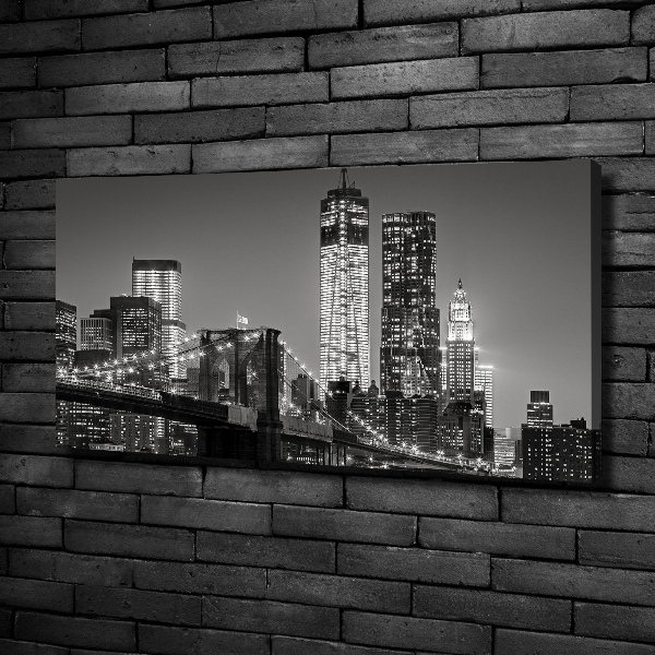 Canvas wall art Manhattan at night