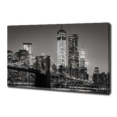 Canvas wall art Manhattan at night