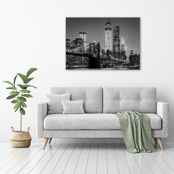 Canvas wall art Manhattan at night