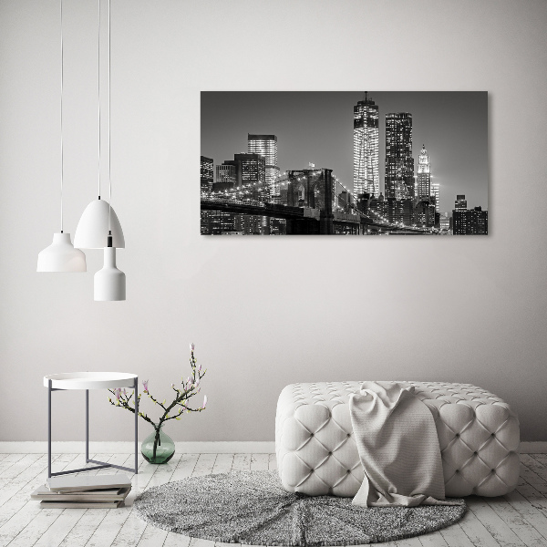 Canvas wall art Manhattan at night