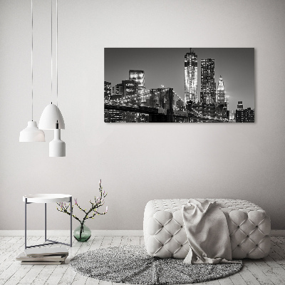 Canvas wall art Manhattan at night