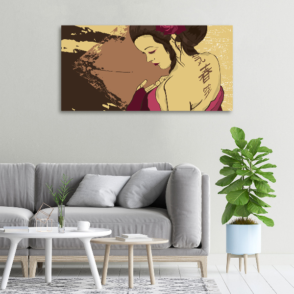 Canvas wall art Geisha