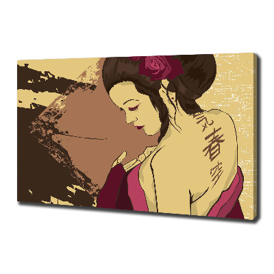 Canvas wall art Geisha