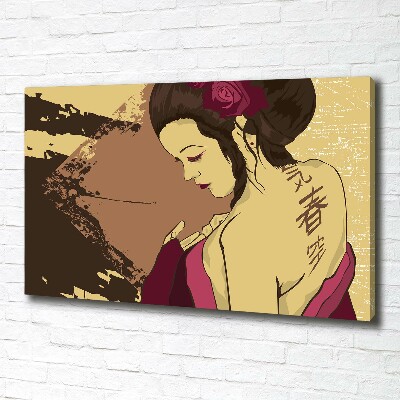 Canvas wall art Geisha