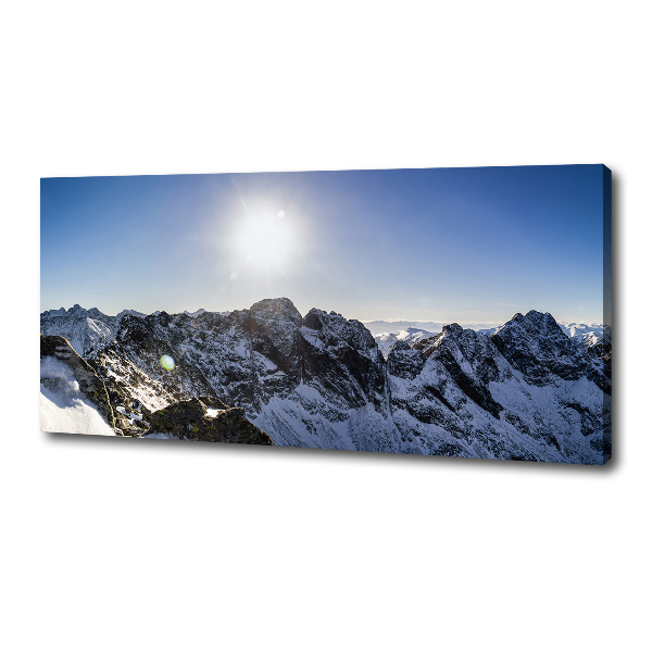 Canvas wall art Winter in the Tatra Mountains