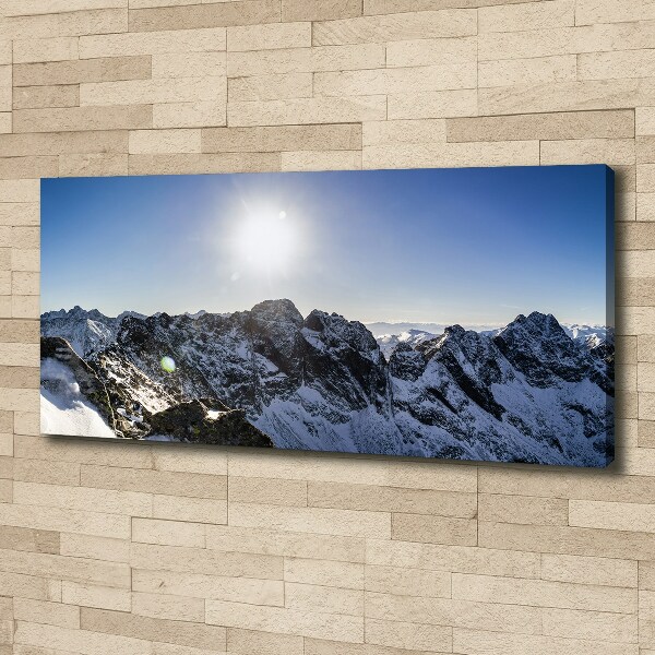 Canvas wall art Winter in the Tatra Mountains