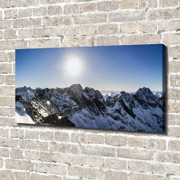 Canvas wall art Winter in the Tatra Mountains