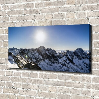 Canvas wall art Winter in the Tatra Mountains