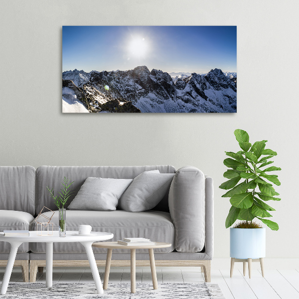 Canvas wall art Winter in the Tatra Mountains