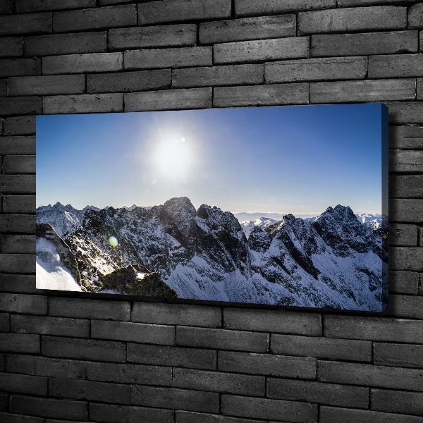 Canvas wall art Winter in the Tatra Mountains