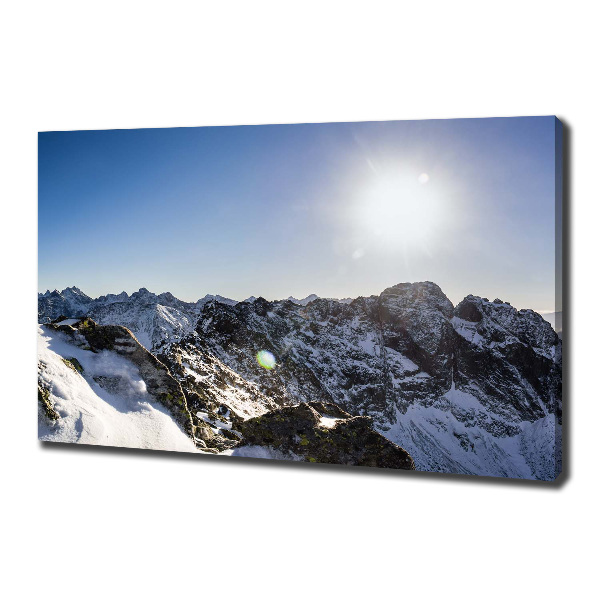 Canvas wall art Winter in the Tatra Mountains