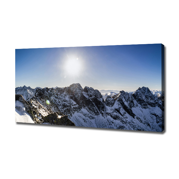 Canvas wall art Winter in the Tatra Mountains