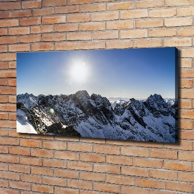 Canvas wall art Winter in the Tatra Mountains